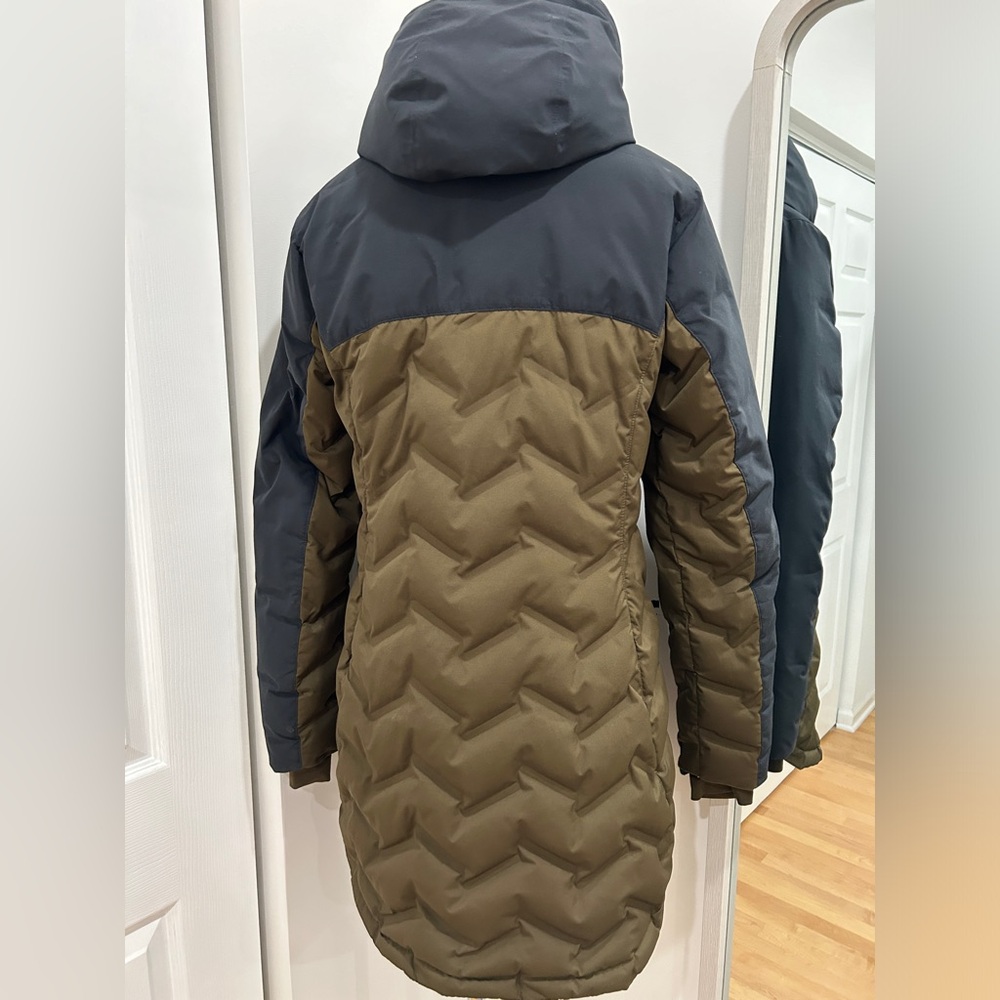 Columbia Mountain Croo Long Down Colorblock Jacket Size Small - Picture 5 of 7